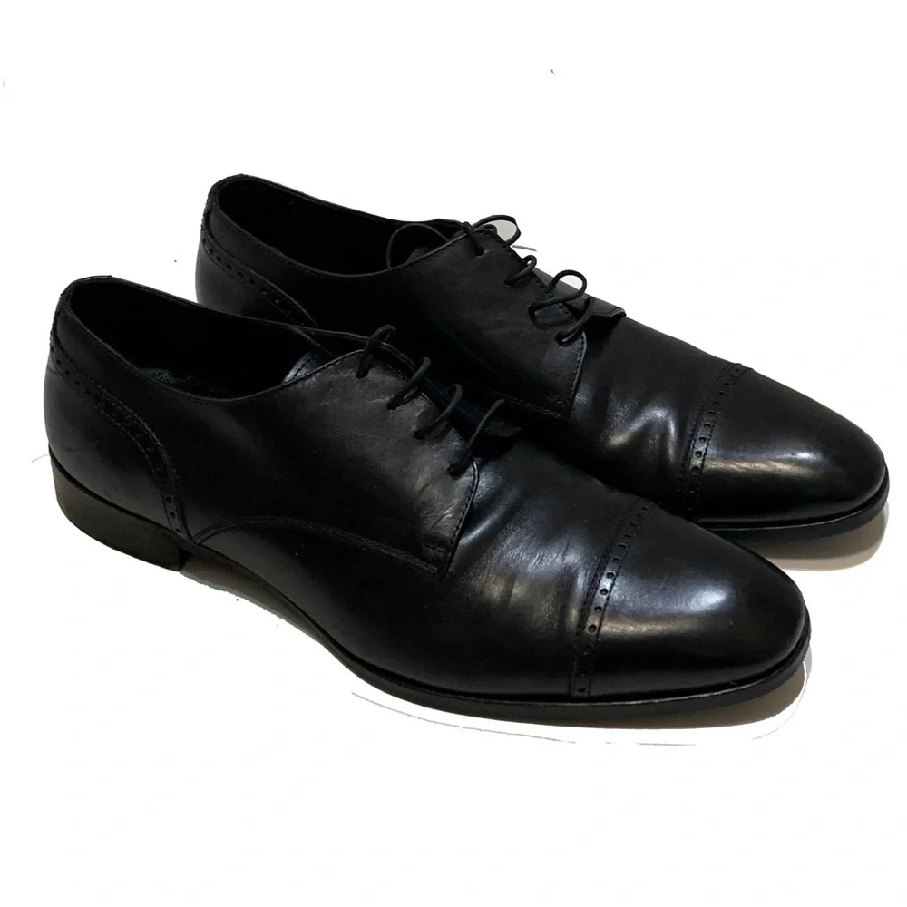 10.5 / Ermenegildo Zegna Leather Oxford shoes